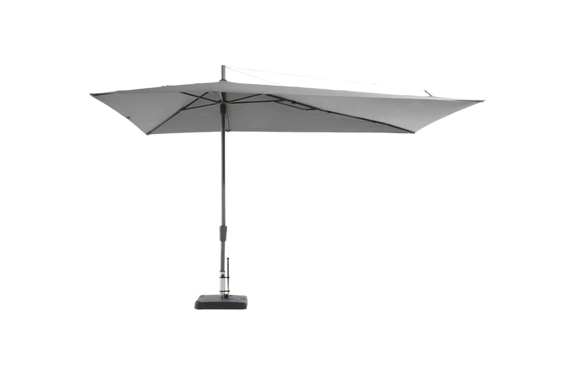 Madison Parasol | Asymetric Sideway | Light Grey | 220x360cm 