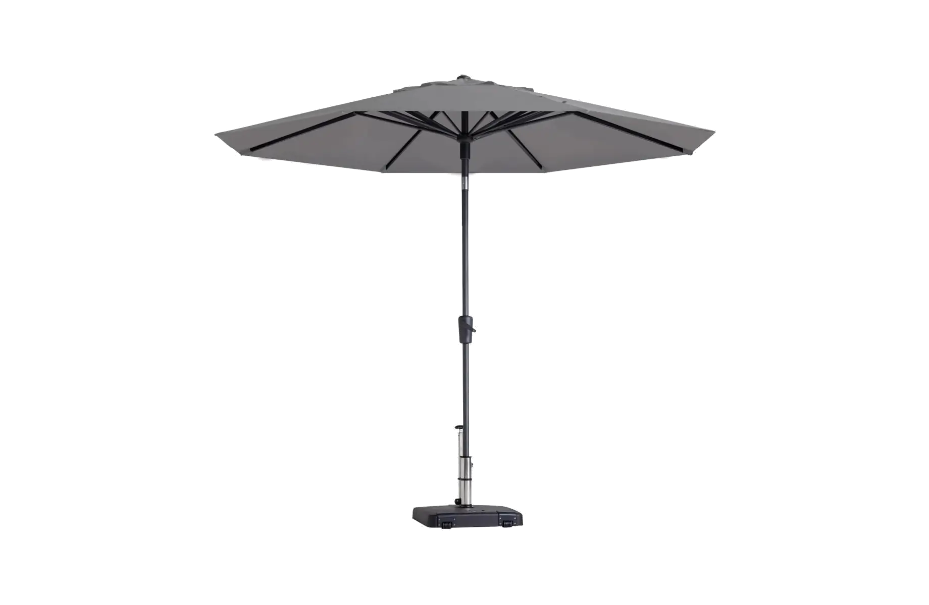 Madison Parasol | Paros Luxe Round | Light Grey | ∅300cm 