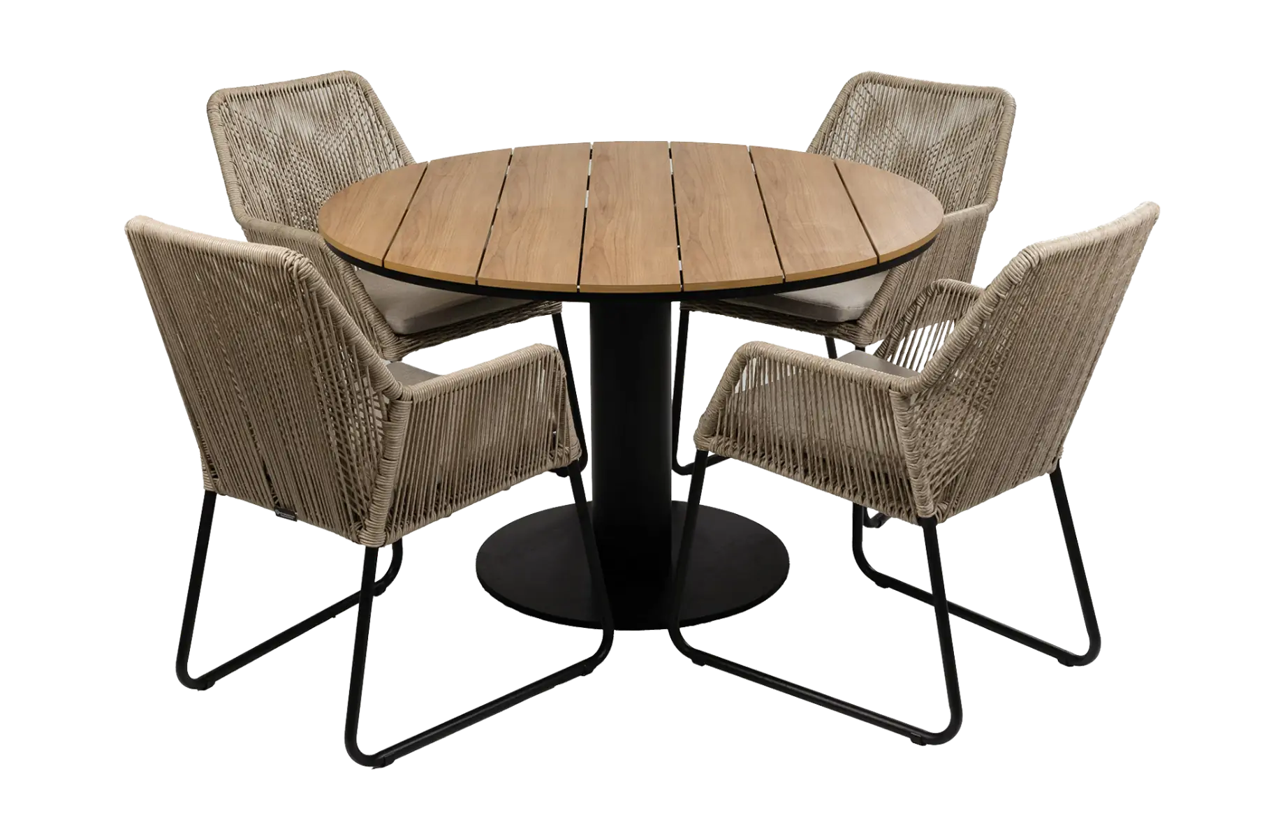 Mona-Sand-Tower-tuintafel-black-5delig-modern-stevig-4-seizoenen-tuinmeubelen