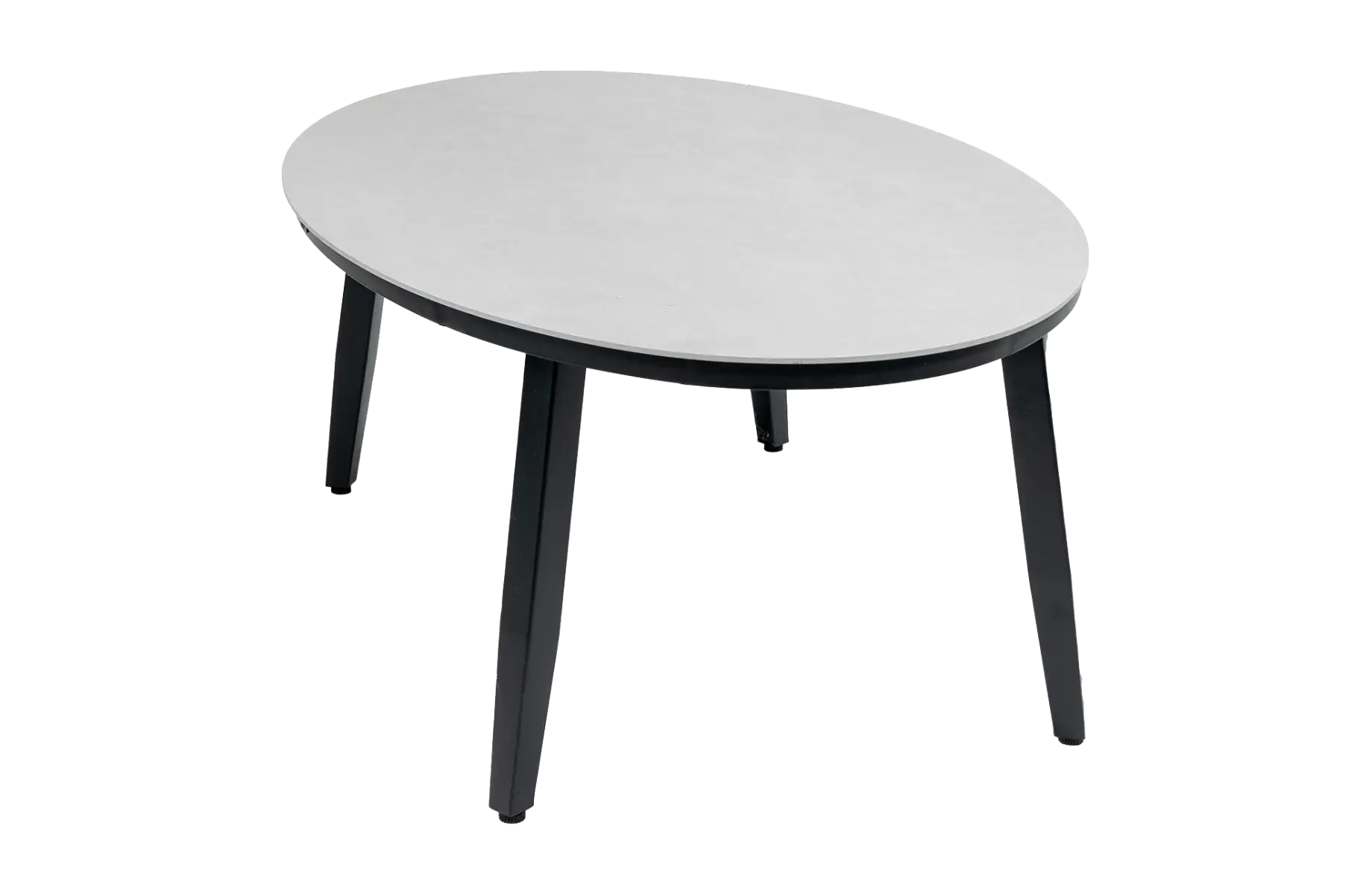 Ovale Bijzettafel Betonlook Mykonos-Normin