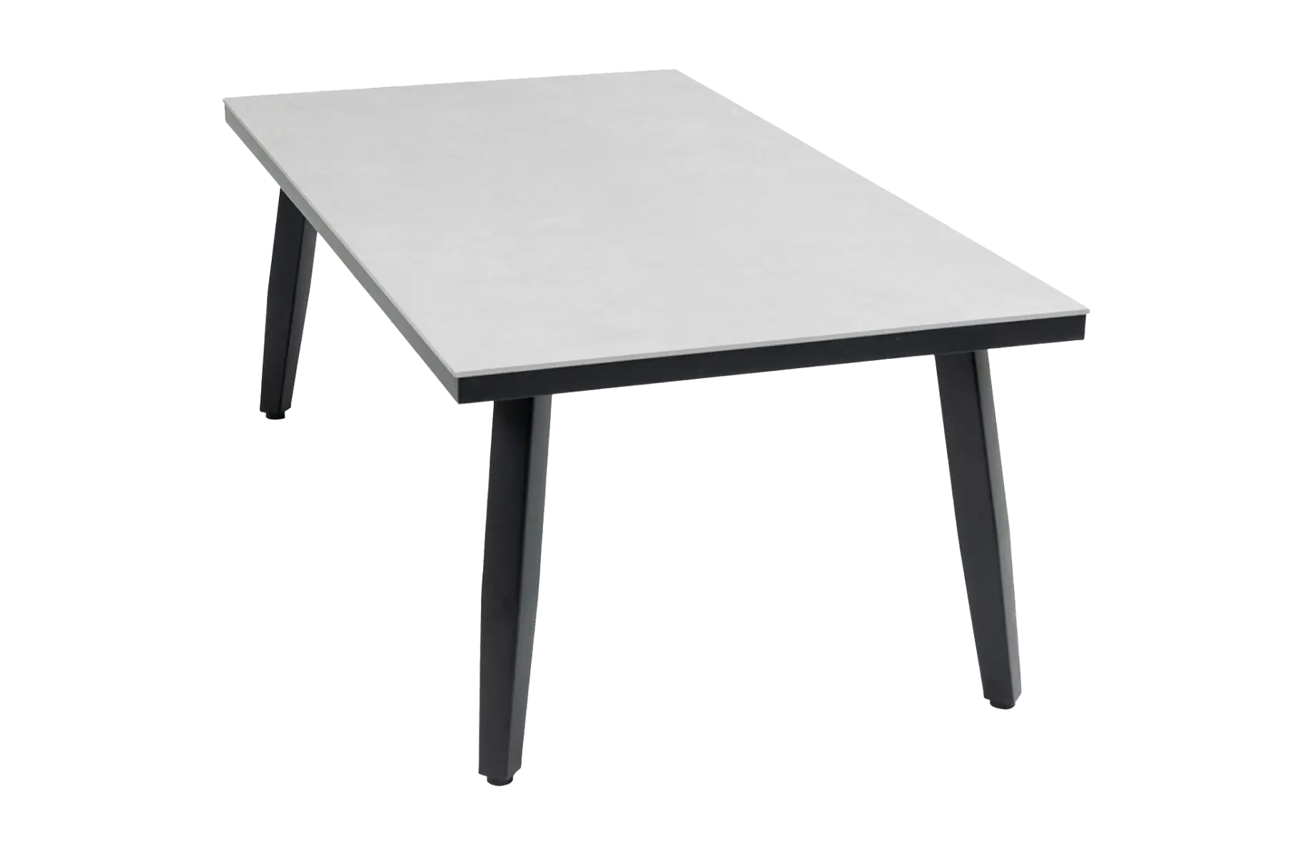 Betonlook bijzettafel lounge rechthoekig kunststof - Mykonos - 4 Seizoenen Tuinmeubelen