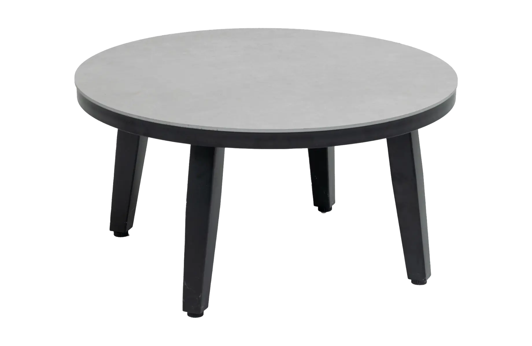 Mykonos ronde bijzet tafel betonlook 58cm - ronde beton look bijzettafels kunststof - 4 Seizoenen Tuinmeubelen