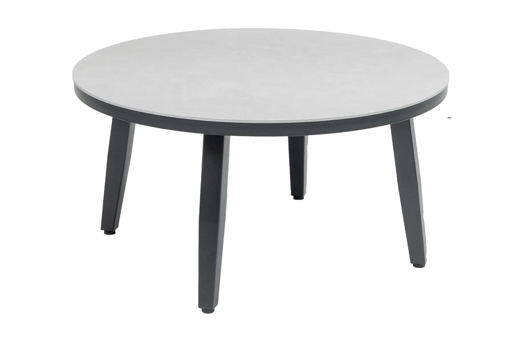 Mykonos ronde bijzet tafel betonlook 73cm - ronde beton look bijzettafels kunststof - 4 Seizoenen Tuinmeubelen