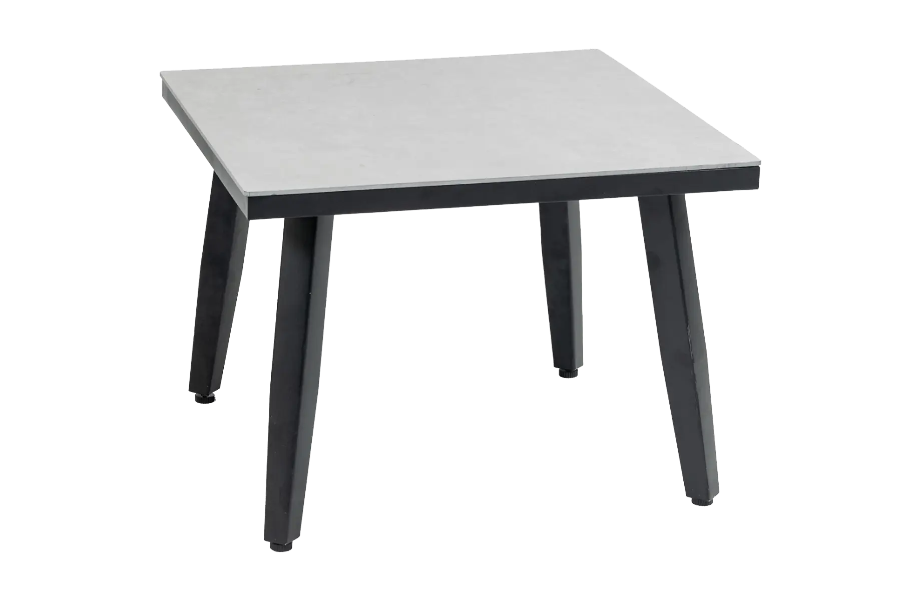 Mykonos vierkante bijzettafel betonlook 55x55cm - 4 Seizoenen Tuinmeubelen