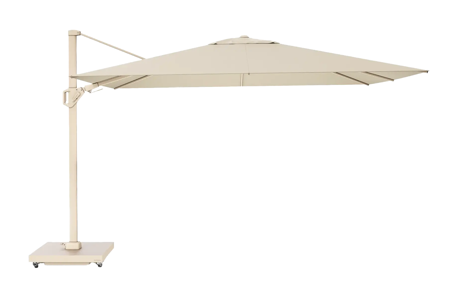 Zweefparasol Challenger Premium 260x350cm | Sandstone & Champagne | Platinum