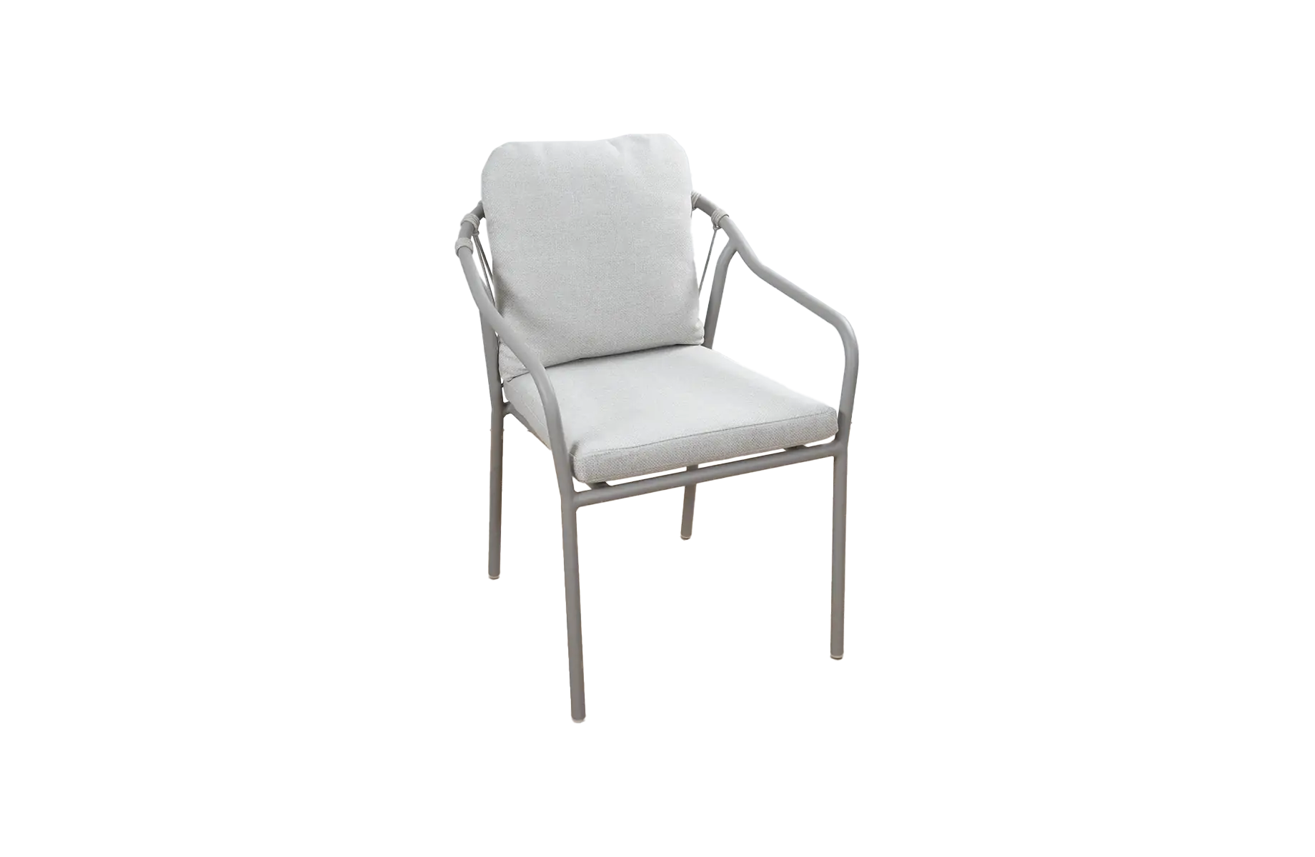 Dining tuinstoel Parijs | Beige/Camel | Aluminium & Rope