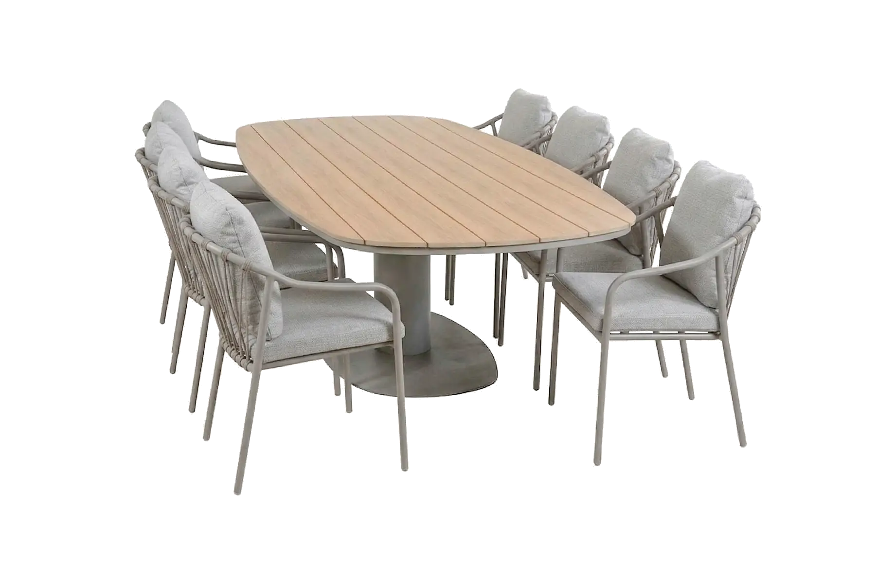 9-delige tuinset | 8 Parijs tuinstoelen | Tuintafel Tower 260cm