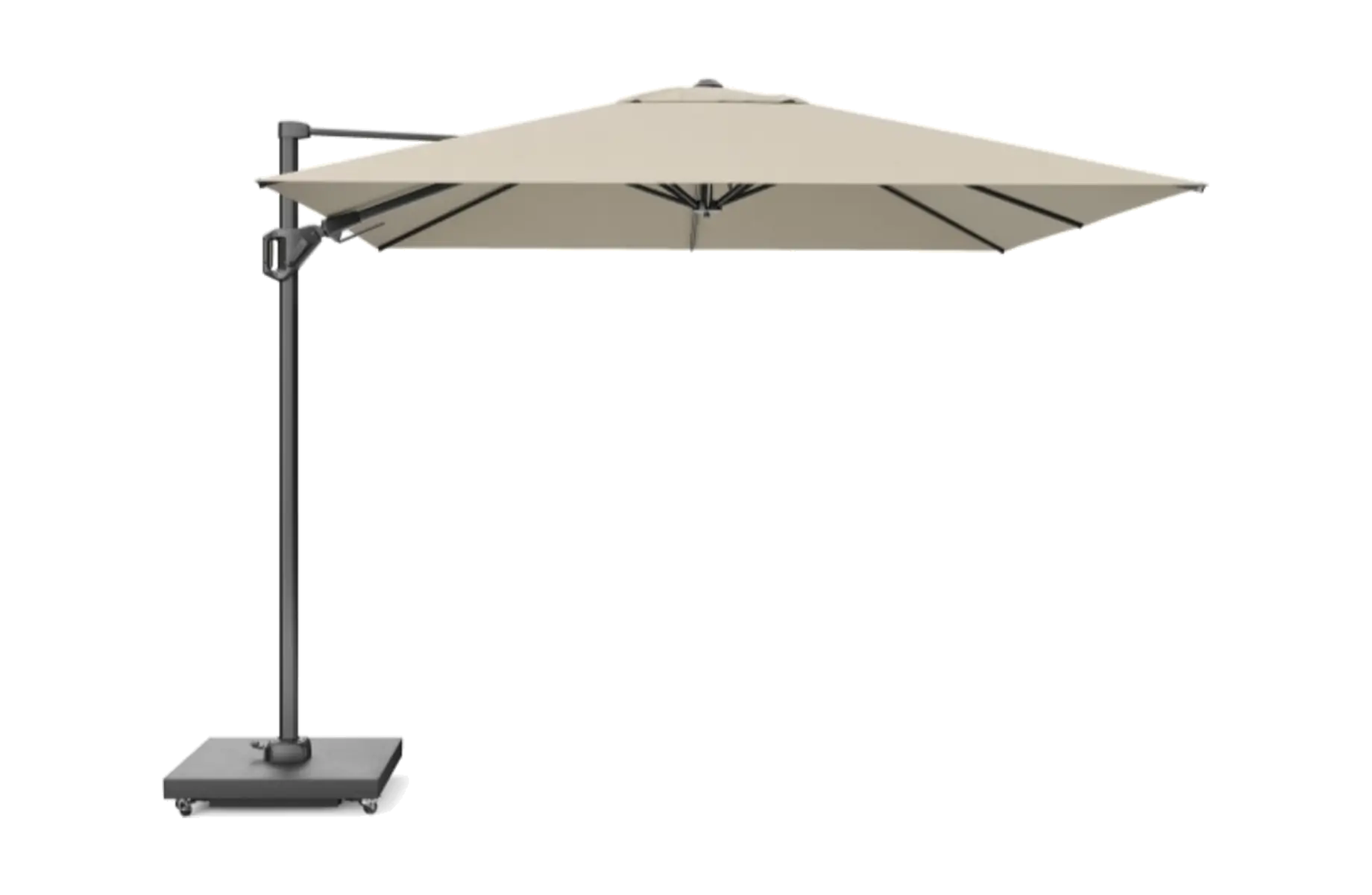 Zweefparasol Challenger Premium 400x300cm | Sandstone & Champagne | Platinum