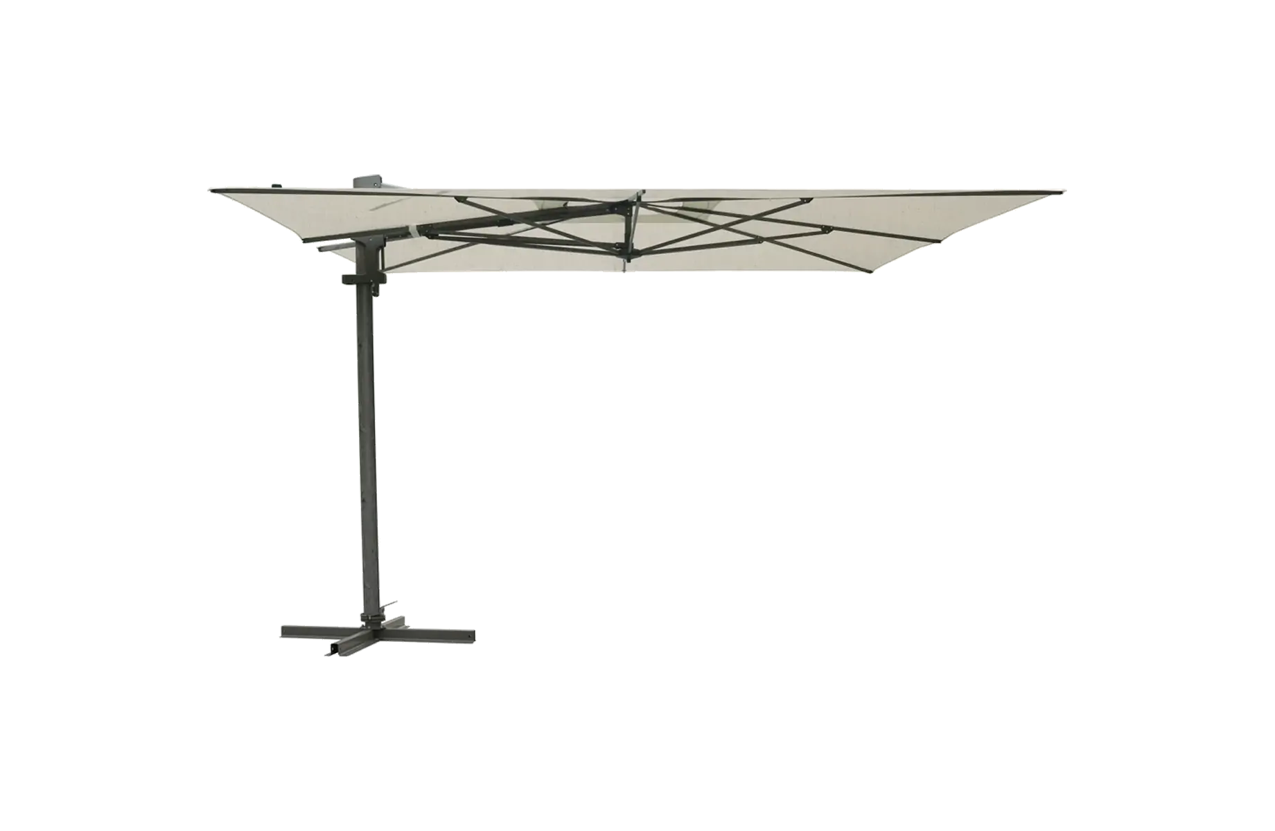 Madison Parasol | Braga | Champagne & Chestnut | 355x300cm