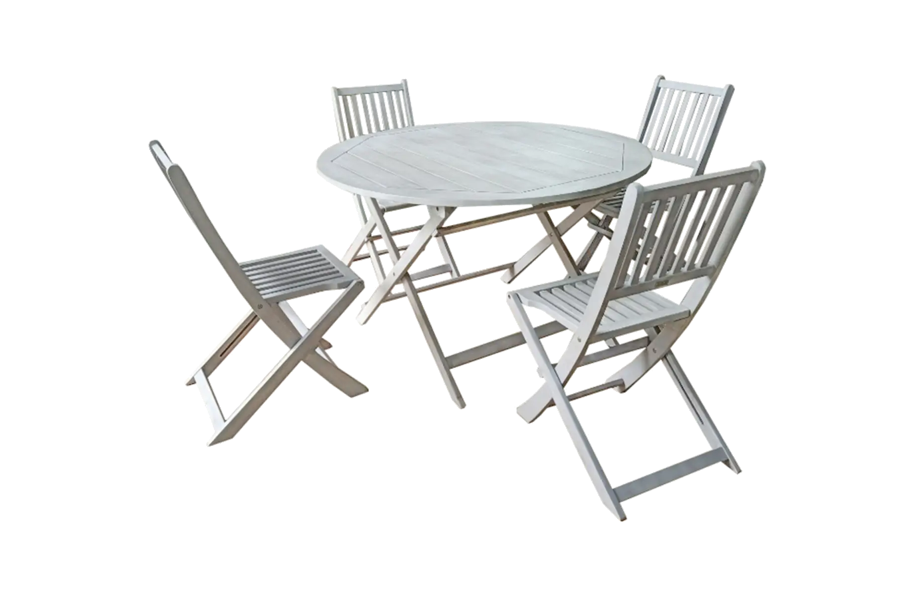 Ronde tuinset Ravello | 5-delig | Fossil Grey | Acacia | Eurofar