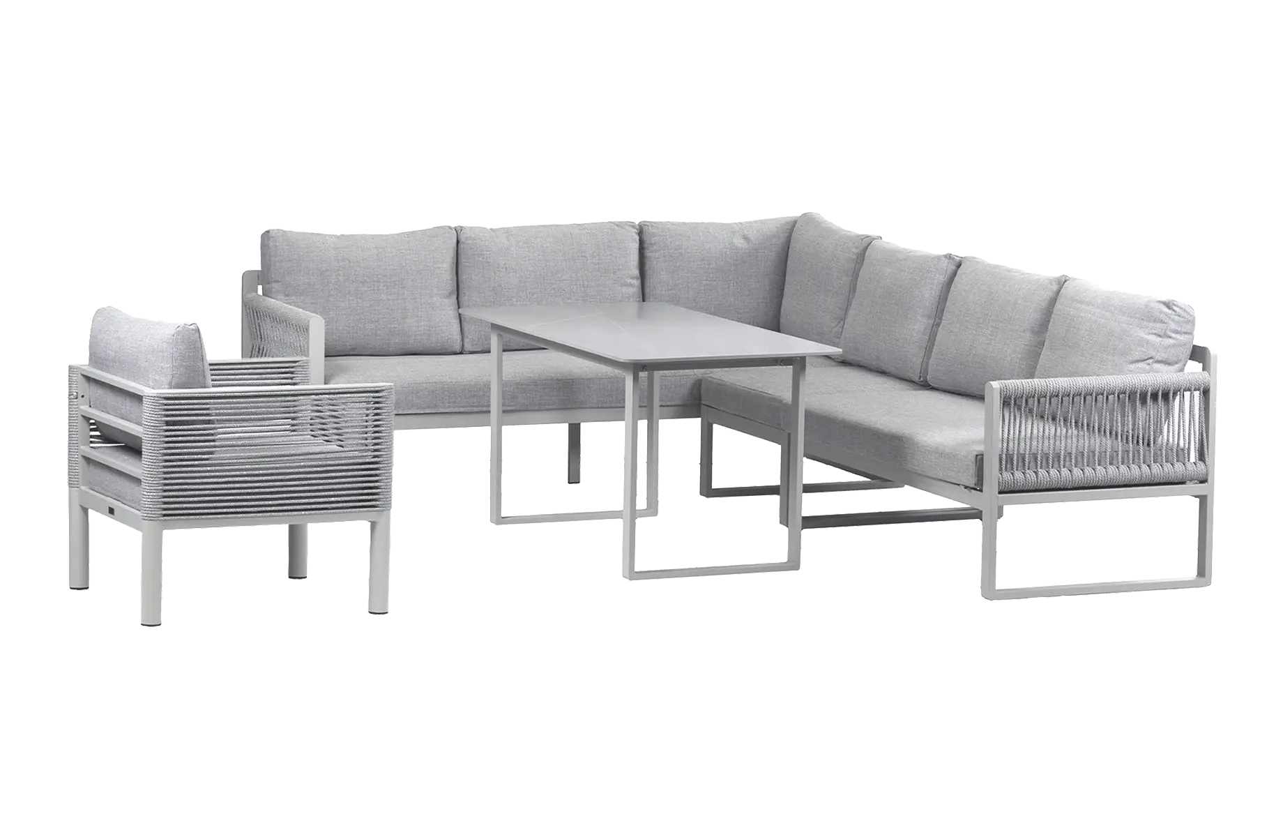Hoek Lounge Dining Set Reims | Loungestoel Cuba | Links | Sand