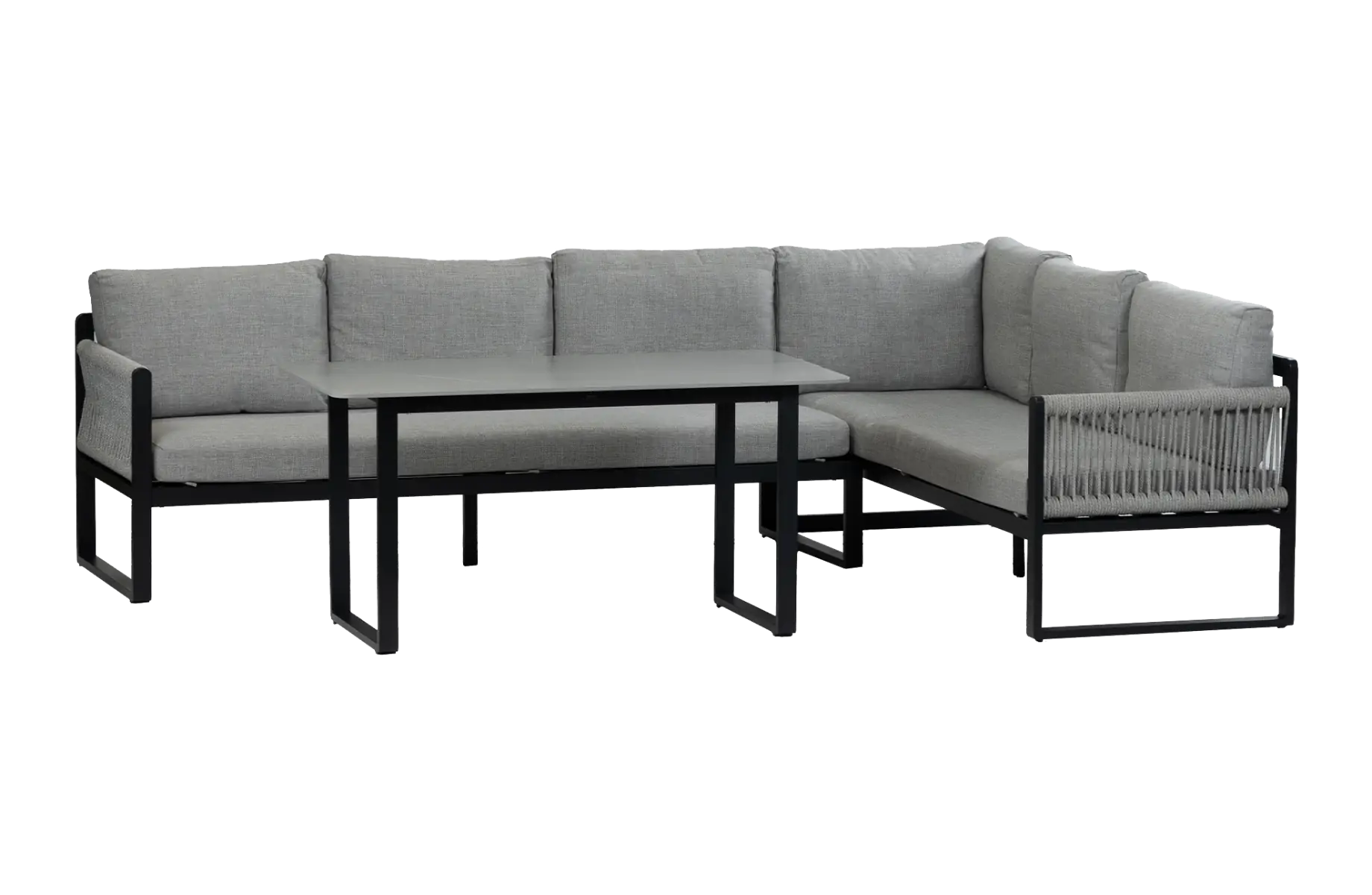 Reims-Black-hoge loungeset-dining-modern-rope-luxe-4-seizoenen-tuinmeubelen