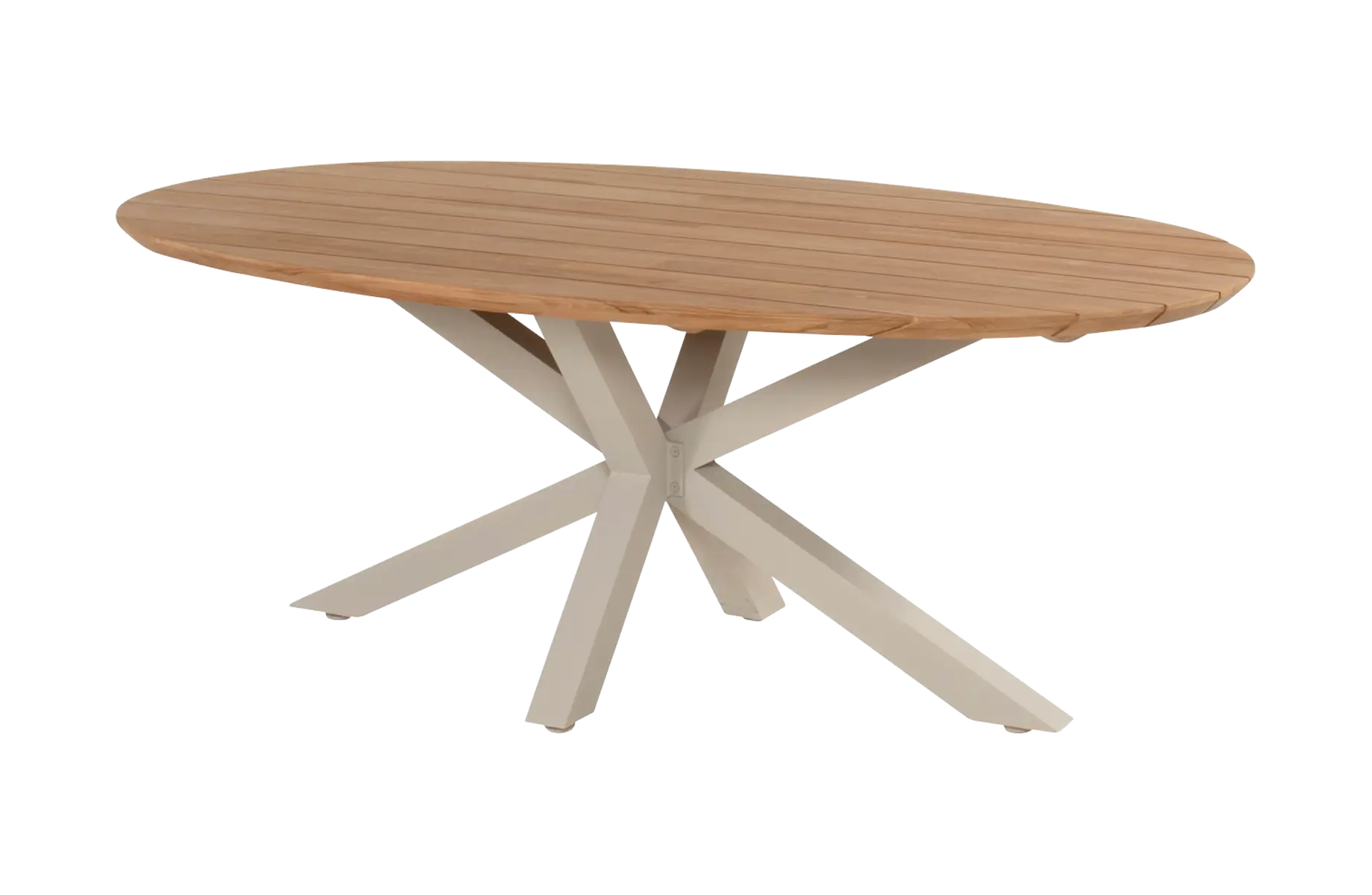 Ovale tuintafel San Sebastian 200x120cm | Sand & Teak | Hartman