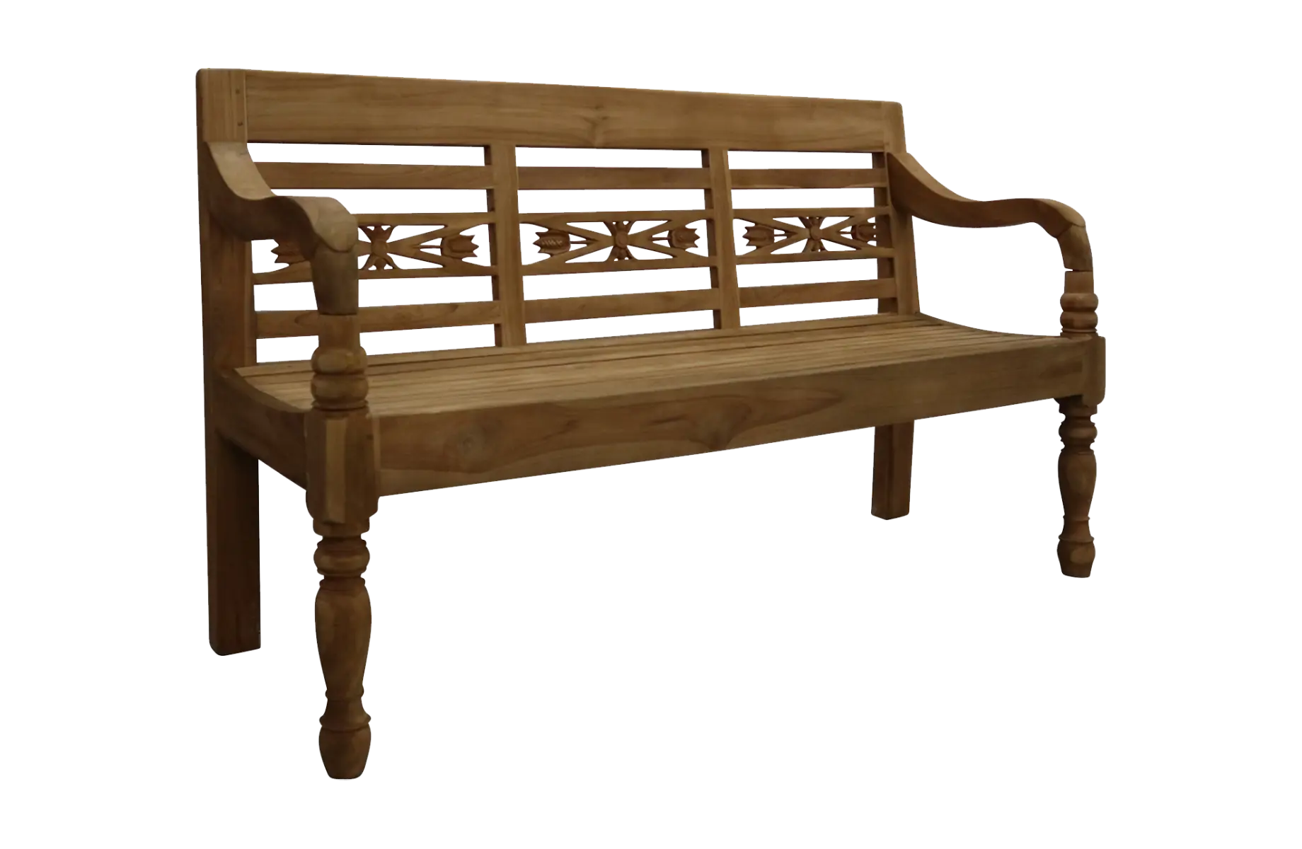 Stationsbank 3-zits | 150cm | Teakhout 