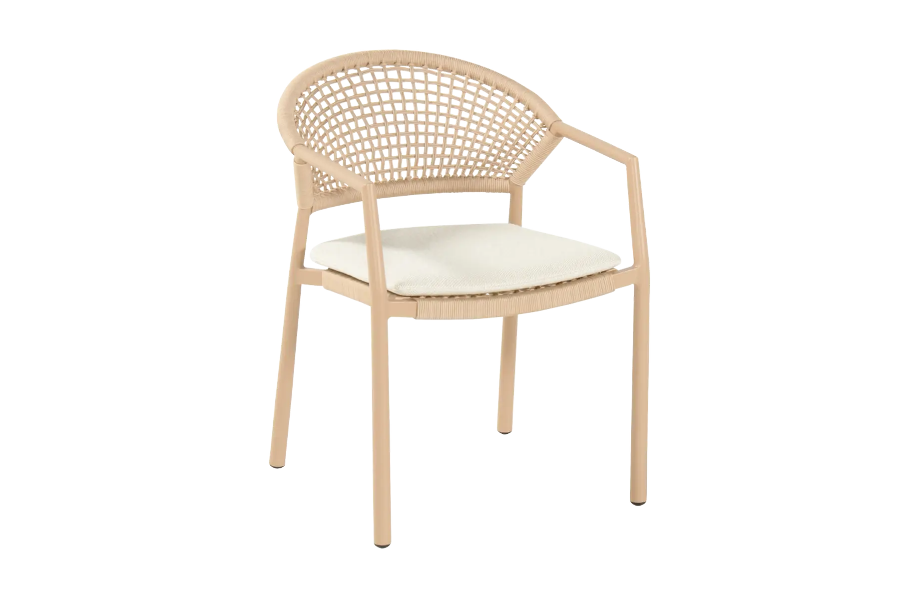 Stapelbare tuinstoel Taragona | Cappuccino | Rope | Hartman