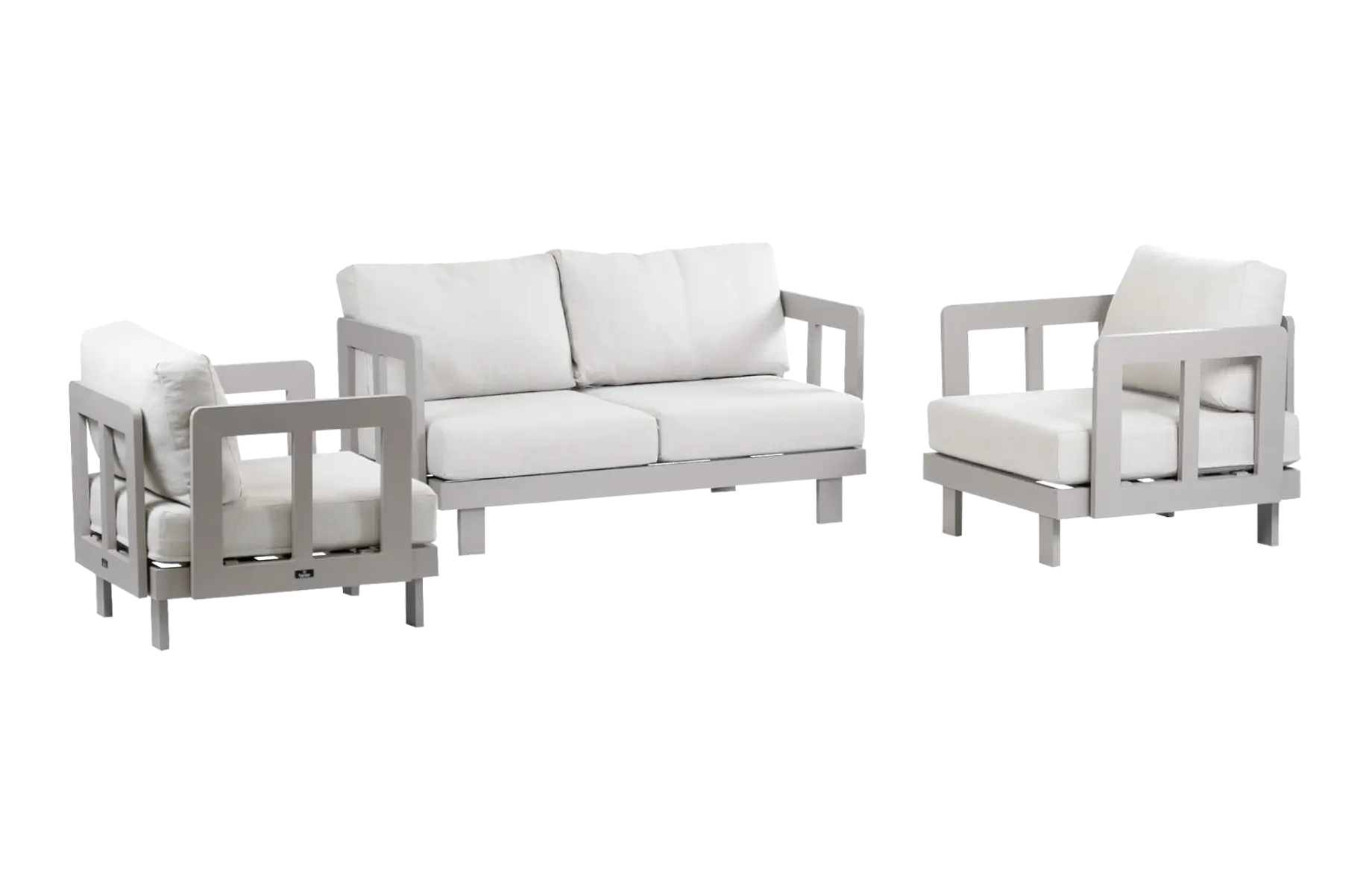 Stoel-bank loungeset Tulum | Camel | 2-persoonsbank