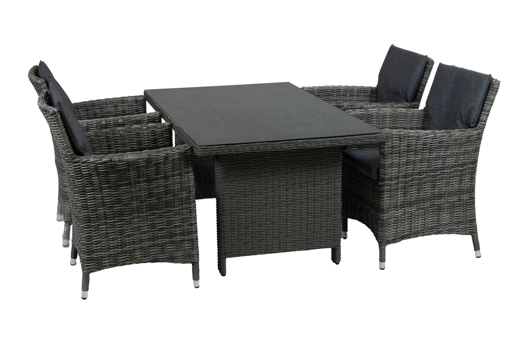 Verone-AshGrey-dining tuinset-Keramieke tuintafel-4-seizoenen-tuinmeubelen