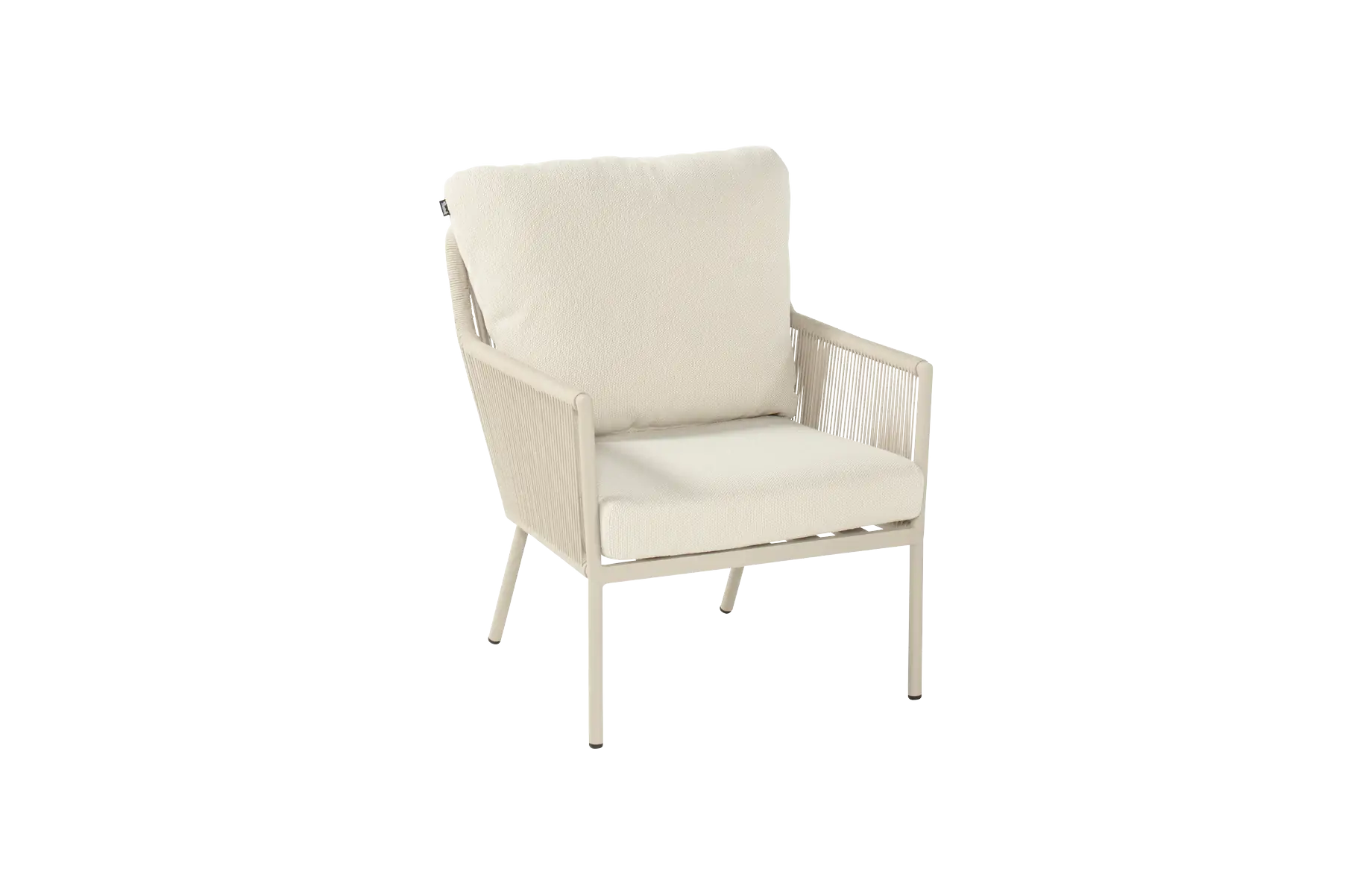Lounge dining stoel Zaragoza | Sand | Aluminium en Rope | Hartman
