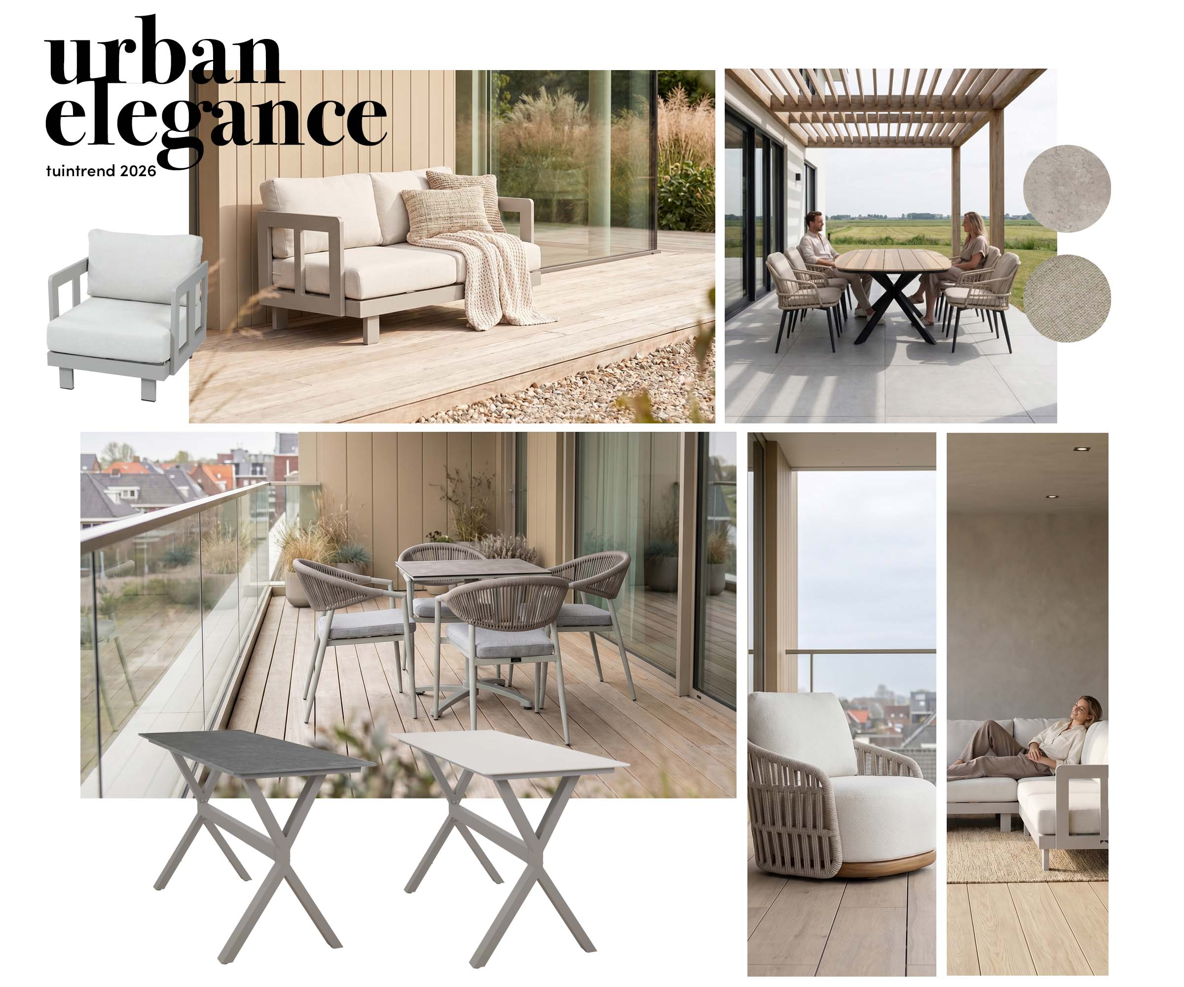 Tuintrend 2026: Urban Elegance tuinmeubelen